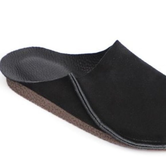 Black Seam-Accent Leather Mule - Picture 2 of 2